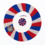 Blue/Off-white/Red Supporter Beret - The French Beret