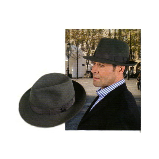 Chapeau Fedora  Bogarte Anthracite - Flechet Chapeau Fedora  Bogarte Anthracite - Flechet