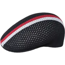 Casquette Plate Mesh-Stripe 504 Noir - Kangol- boutique kangol Reference : 2013 | Chapellerie Traclet
