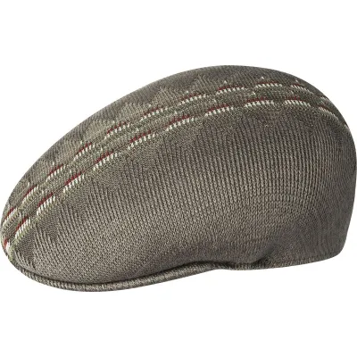 Argyle Stripe 504 Beige Cap - Kangol Reference: 443 | Chapellerie Traclet