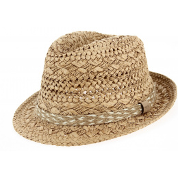 Barts Natural Paper Straw Trilby Hat Bobizi