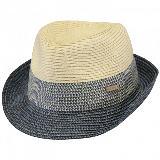 Chapeau Trilby Patrol Paille Papier Bleu - Barts
