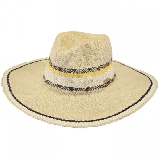 Natural Paper Straw Zaan Traveller Hat - Barts