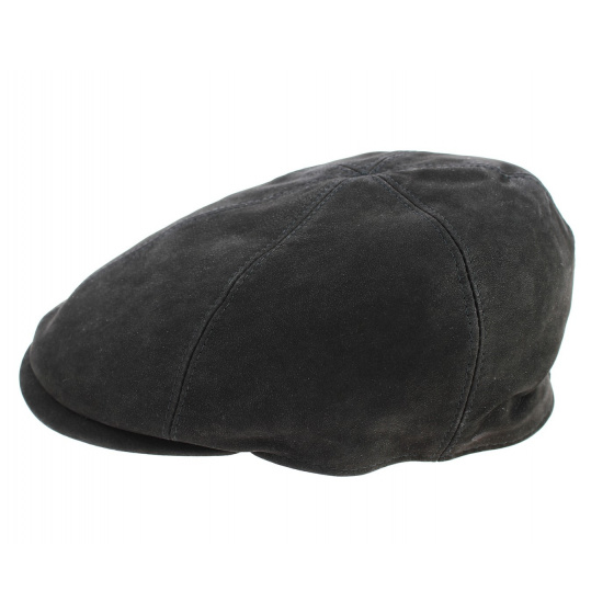 Casquette Bombée Ashford Cuir Noire- Traclet