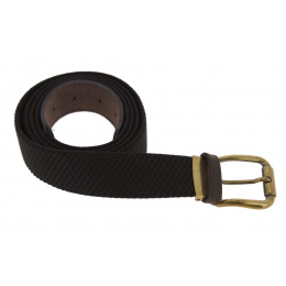 Braided Belt with Silver Buckle