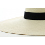 Large Natural Panama Wide-Brimmed Hat