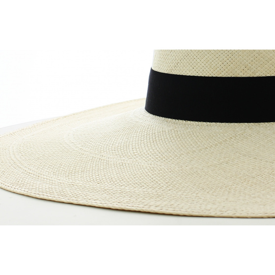 Large Natural Panama Wide-Brimmed Hat Large Natural Panama Wide-Brimmed Hat