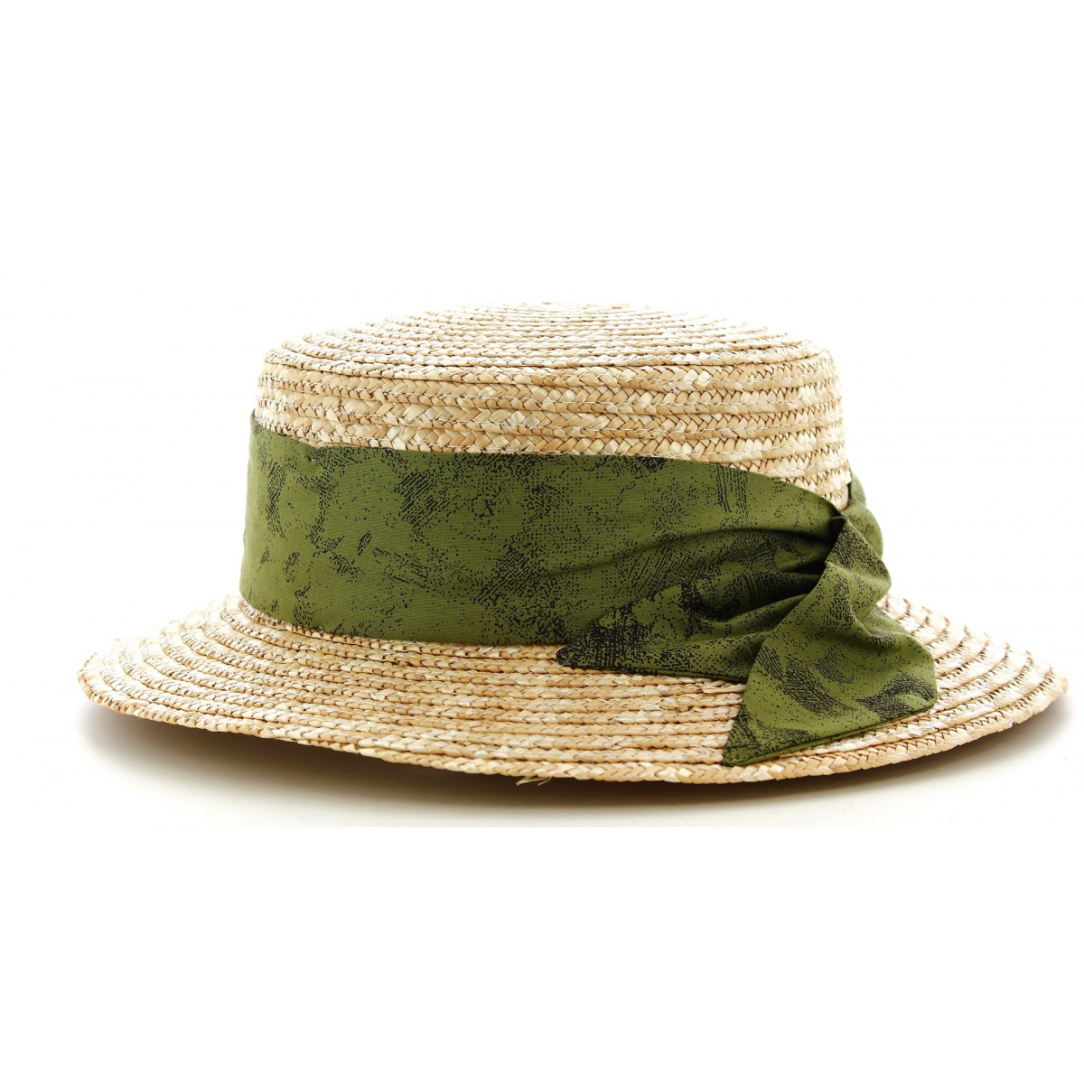 Chapeau Canotier Paille Femme Homme - Anti-UV, Style été, Ruban Grain - Chic Et Pratique Pour Soleil