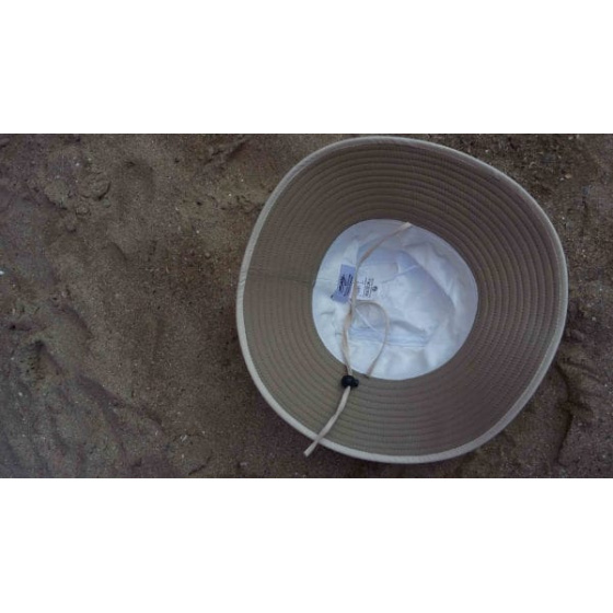 Chapeau Bob Naturel Asnelles Beige & Blanc - Soway