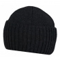 Anthracite Wool Cuffed Beanie - Traclet