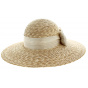 Monique Straw & Bow Couture Wide-Brimmed Hat - Traclet