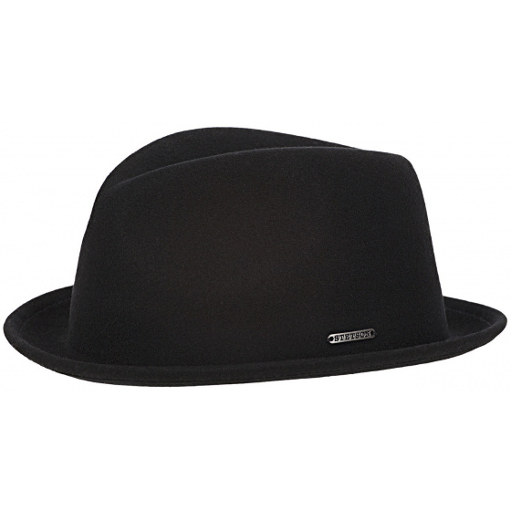 Stetson Colorado Player Hat Black Wool Felt