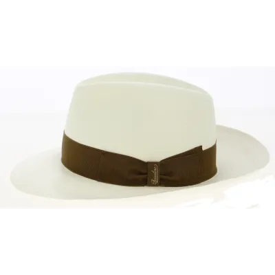 Chapeau fedora Panama blanchi - Borsalino Reference : 152 | Chapellerie Traclet