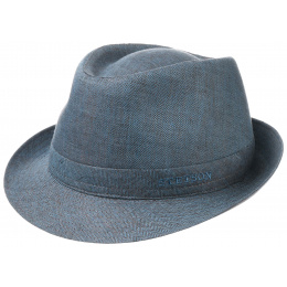 Osceola Trilby Linen Hat Blue/Brown- Stetson