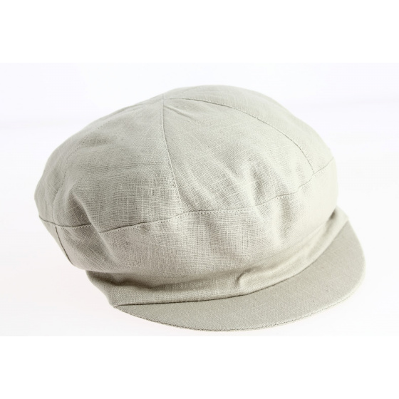 Naupiti Beige Newsboy Cap - Mtm