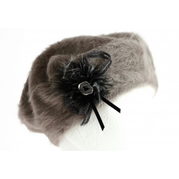 Béret Angora Charme Taupe- TRACLET 