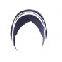 Navy/Silver Nubie Turban