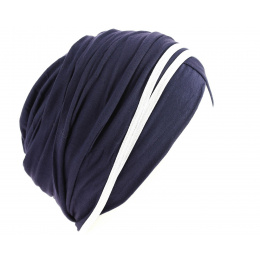 Navy/Silver Nubie Turban