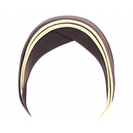 Turban Nubie Marron/Or