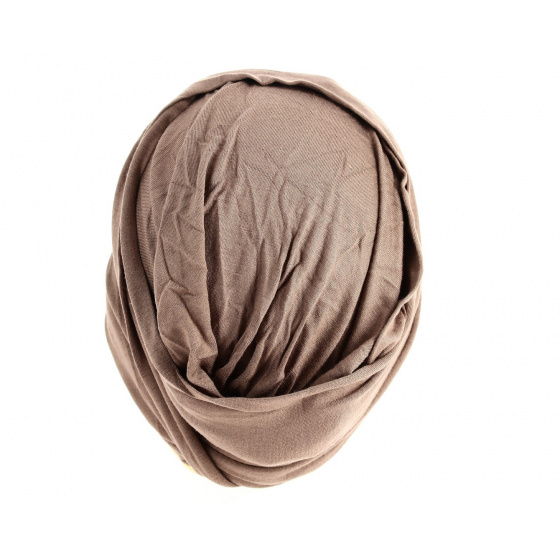 Taupe/Gold Nubie Turban