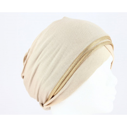 Nubie Turban Beige/Gold
