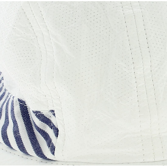 High Protection Visor Cap Marennes Blue Stripes - Soway High Protection Visor Cap Marennes Blue Stripes - Soway