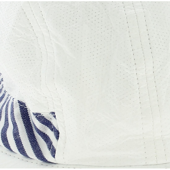 High Protection Visor Cap Marennes Blue Stripes - Soway High Protection Visor Cap Marennes Blue Stripes - Soway