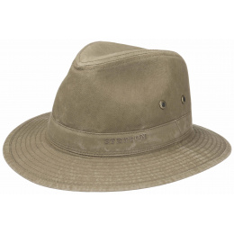 Stetson Virginia Organic Cotton Traveler Hat Khaki UPF 40+