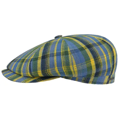 Casquette Hatteras Checked Coton & Lin - Stetson Reference : 2574 | Chapellerie Traclet