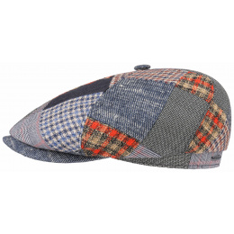Casquette Plate Belfast Patchwork Laine - Stetson