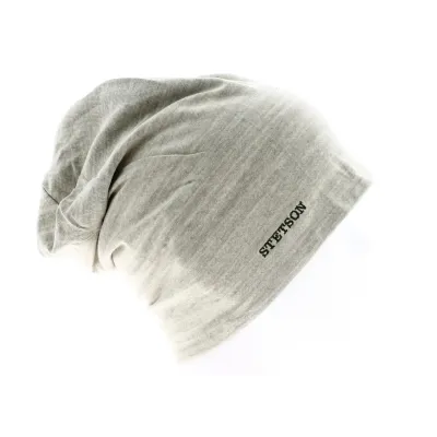 Bonnet Réversible Gris & Bleu Coton- Stetson Reference : 9204 | Chapellerie Traclet