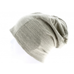 Reversible Gray & Blue Cotton Beanie - Stetson