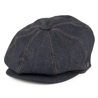 Irish Newsboy Denim Cap - Jaxon Reference: 2539 | Traclet Hat Shop