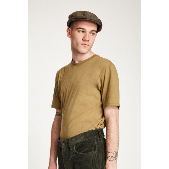 Brown Herringbone Chevron Brood Cap - Brixton