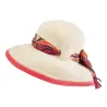 Chapeau anti uv lyon Hepburn ivoire Reference : 9241 | Chapellerie Traclet
