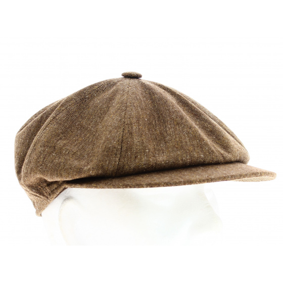 Casquette Gavroche Lavaudieu Soie Marron- Fléchet Casquette Gavroche Lavaudieu Soie Marron- Fléchet