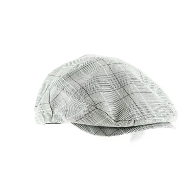 Casquette Hooligan Grise Carreaux - Brixton Reference : 9248 | Chapellerie Traclet