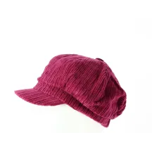 Casquette Gavroche Velours Bordeaux - Traclet Reference : 8575 | Chapellerie Traclet