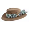 Chapeau Australien cuir femme Marron - Jacaru Reference : 6951 | Chapellerie Traclet