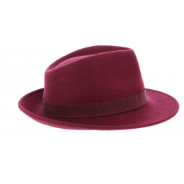 Fedora hat - Burgundy