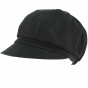 Paola Black Newsboy Cap - Traclet