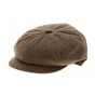 Brown Silk Lavaudieu Newsboy Cap - Fléchet