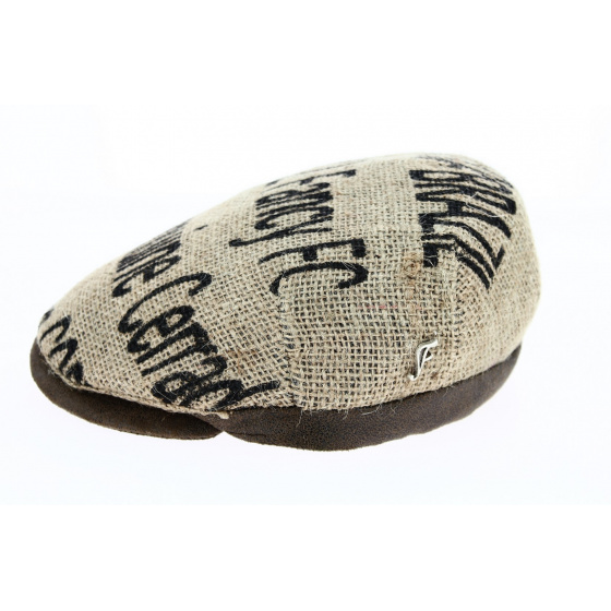 Merida Flat Cap Coffee Jute Fabric - Traclet