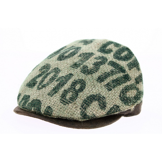 Merida Flat Cap Coffee Jute Fabric - Traclet