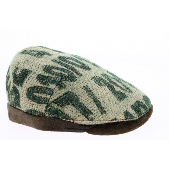Merida Flat Cap Coffee Jute Fabric - Traclet