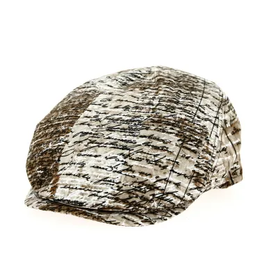Brown Cotton Dumas Flat Cap - Traclet Reference: 9274 | Traclet Hat Shop
