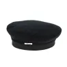 Black Cotton Camden Beret Cap - Traclet Reference: 9276 | Traclet Hat Shop