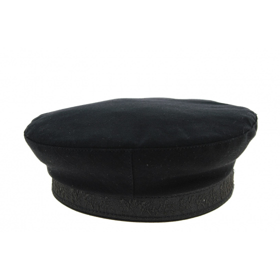 Casquette Béret Camden Noir Coton- Traclet