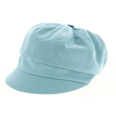 Casquette Gavroche Neaux Bleu Ciel Coton- Traclet Reference : 9278 | Chapellerie Traclet