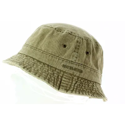 Washed Beige Fisherman Summer Bucket Hat - Hatland Reference: 1148 | Traclet Hat Shop